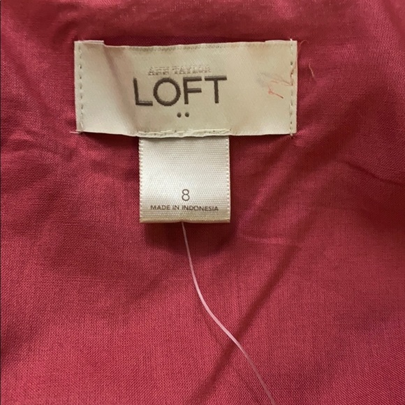 Loft Eyelet Dusty Rose Dress - Picture 7 of 7